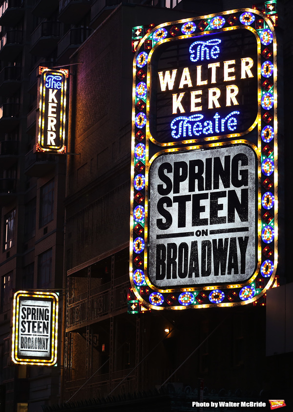 Up on the Marquee: SPRINGSTEEN ON BROADWAY Image
