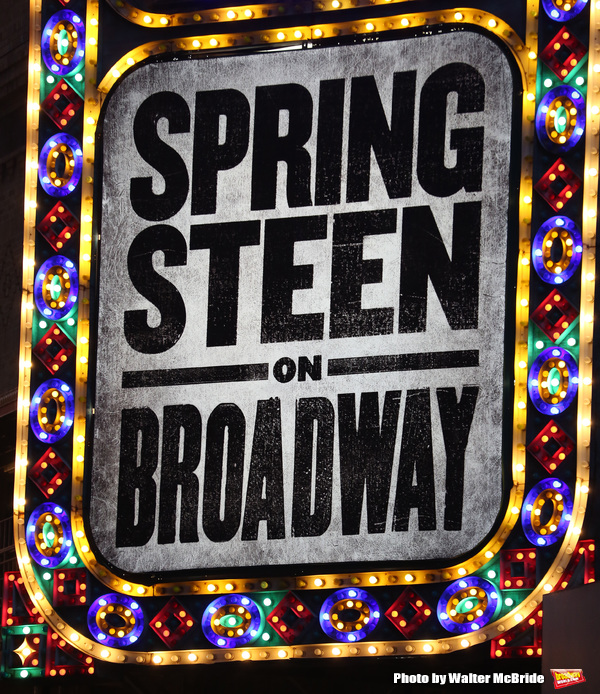 Up on the Marquee: SPRINGSTEEN ON BROADWAY Image