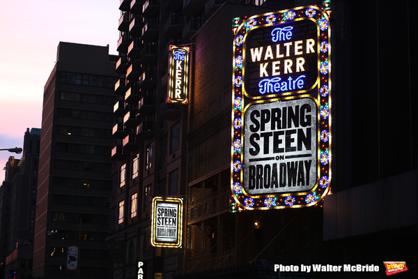 Up on the Marquee: SPRINGSTEEN ON BROADWAY Image