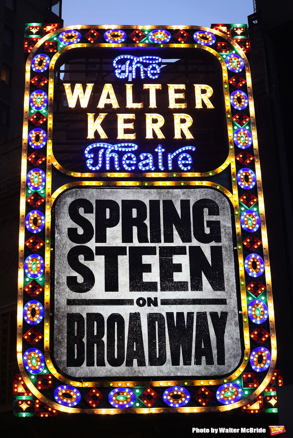Up on the Marquee: SPRINGSTEEN ON BROADWAY Image