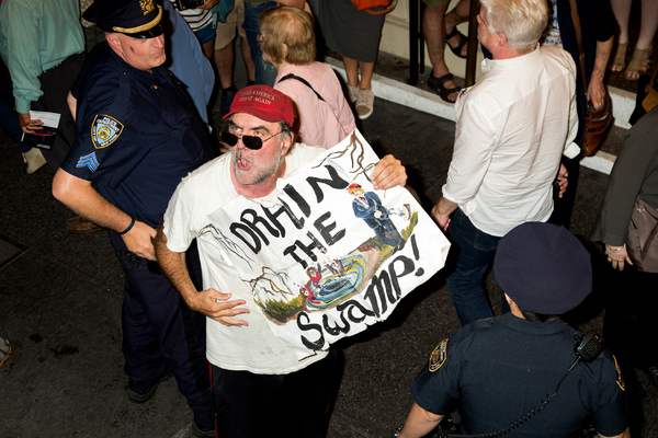 Photo Coverage: Michael Moore Leads Protest from Broadway to Trump Tower Image