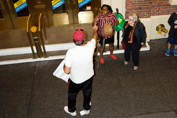 Photo Coverage: Michael Moore Leads Protest from Broadway to Trump Tower Image