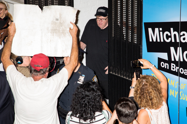 Photo Coverage: Michael Moore Leads Protest from Broadway to Trump Tower Image