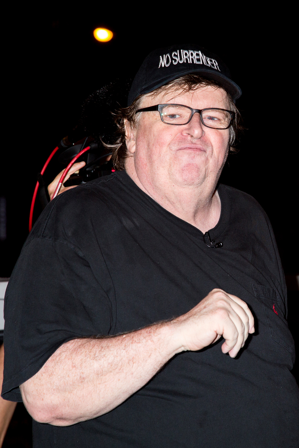 Photo Coverage: Michael Moore Leads Protest from Broadway to Trump Tower Image