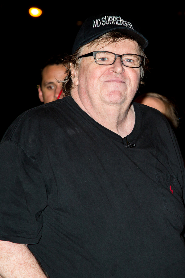 Photo Coverage: Michael Moore Leads Protest from Broadway to Trump Tower Image