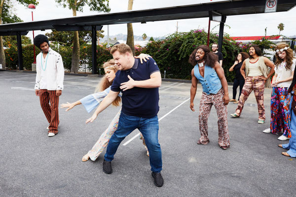 Photo Flash: Lin-Manuel Miranda & James Corden in Crosswalk the Musical HAIR Image