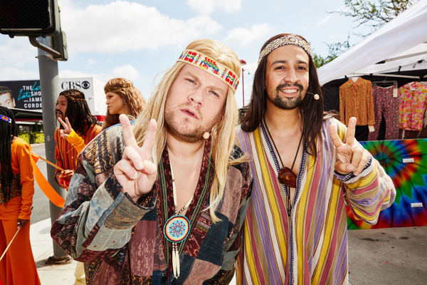 Photo Flash: Lin-Manuel Miranda & James Corden in Crosswalk the Musical HAIR Image