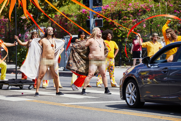 Photo Flash: Lin-Manuel Miranda & James Corden in Crosswalk the Musical HAIR Image