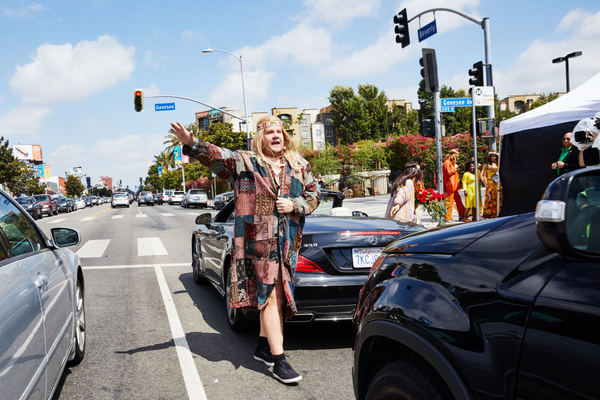 Photo Flash: Lin-Manuel Miranda & James Corden in Crosswalk the Musical HAIR Image