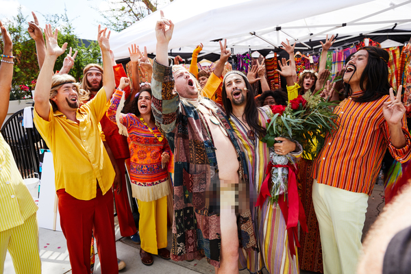Photo Flash: Lin-Manuel Miranda & James Corden in Crosswalk the Musical HAIR Image