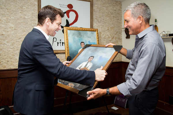Photo Coverage: Andy Karl Receives GROUNDHOG DAY Portrait at Tony's Di Napoli! Image