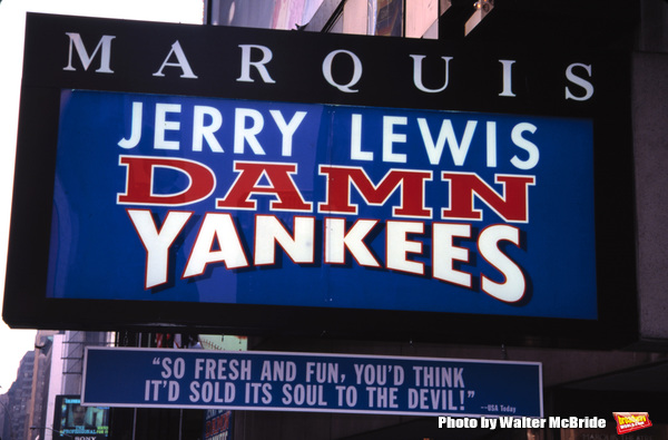 Jerry Lewis Theatre Marquee starring in
the Broadway Musical Revival of â€˜DAMN Y Photo
