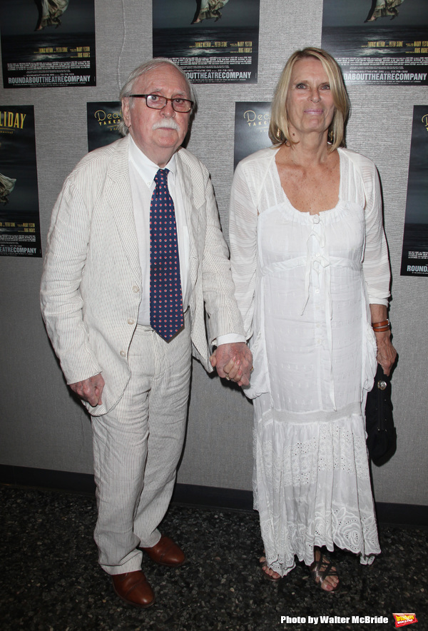 Thomas Meehan & wife Carolyn.attending the Roundabout Theatre Company's Opening Night Photo