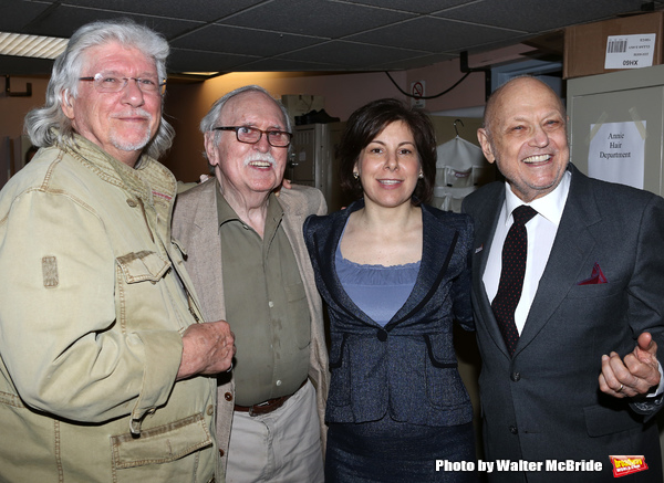 Martin Charnin, Thomas Meehan, Producer Arielle Tepper Madover, Charles Strouse & the Photo