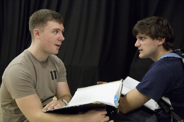 Photo Flash: In Rehearsal for EYES CLOSED, EARS COVERED at Bunker Theatre Image