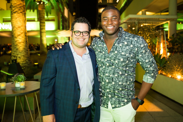 Josh Gad and Okieriete Onadowan at 