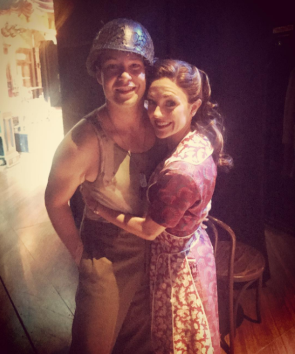 Bandstand (Broadway): @lauraosnes @Kevenq is on for the first time as Wayne Wright, t Photo