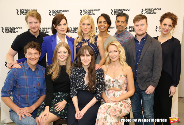 Elizabeth McGovern with the cast and creative team Photo