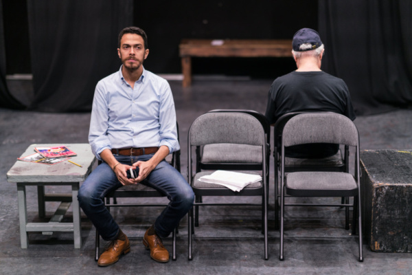 In the rehearsal room with Ten Bones Theatre Company's In a Little Room with actors L Photo