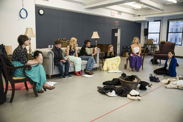 Photo Flash: Inside Rehearsal with Elizabeth McGovern, Anna Camp and More for Broadway's TIME AND THE CONWAYS Image