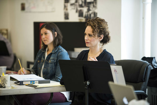 Photo Flash: Inside Rehearsal with Elizabeth McGovern, Anna Camp and More for Broadway's TIME AND THE CONWAYS Image