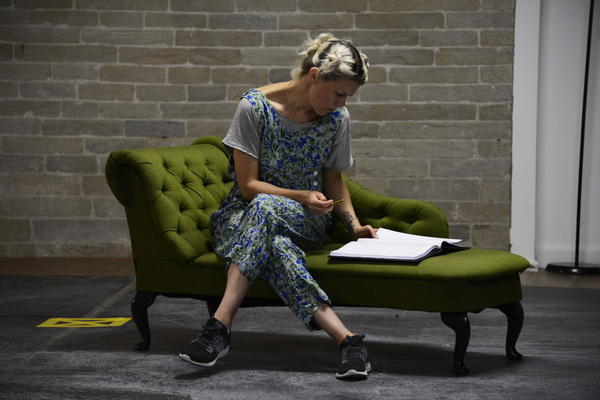 Photo Flash: In Rehearsals for FOR LOVE OR MONEY Starring Sarah-Jane Potts, Barrie Rutter and Jos Vantyler Image