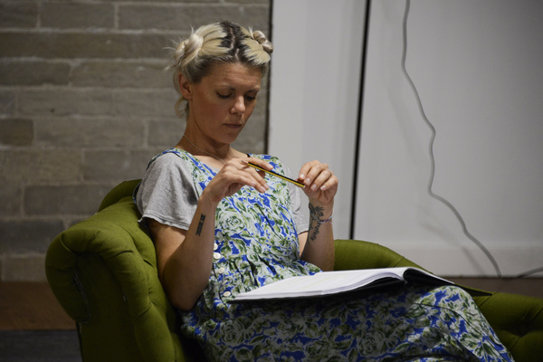 Photo Flash: In Rehearsals for FOR LOVE OR MONEY Starring Sarah-Jane Potts, Barrie Rutter and Jos Vantyler 