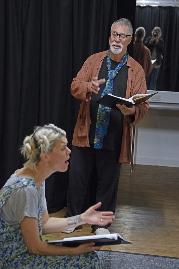 Photo Flash: In Rehearsals for FOR LOVE OR MONEY Starring Sarah-Jane Potts, Barrie Rutter and Jos Vantyler Image