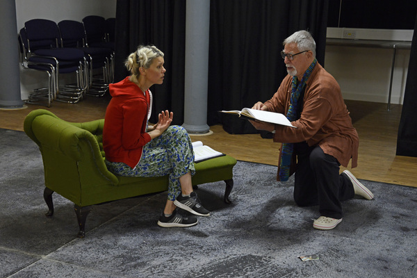 Photo Flash: In Rehearsals for FOR LOVE OR MONEY Starring Sarah-Jane Potts, Barrie Rutter and Jos Vantyler Image