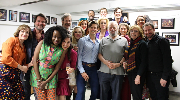 Cast of Company with Stephen Sondheim Photo