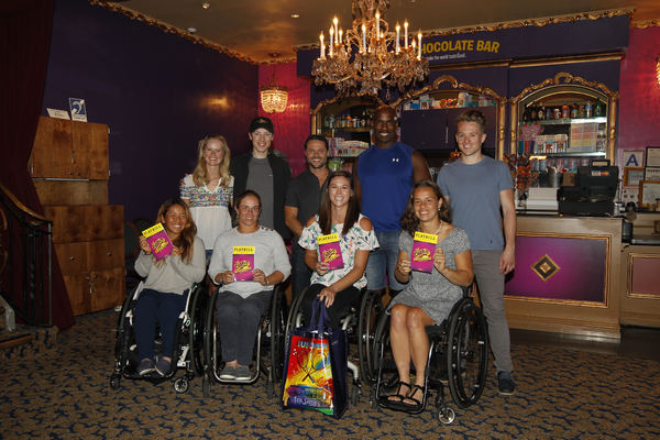 Photo Flash: US Open Wheelchair Athletes Spend Sweet Evening at Broadway's CHARLIE AND THE CHOCOLATE FACTORY Image