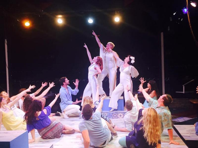 Review: Gorgeous MAMMA MIA! Takes the Chaffin's Barn Stage in High-Flying Style Image