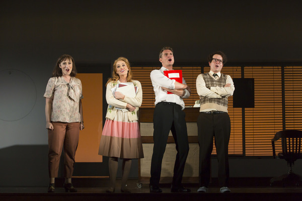 Photo Flash: First Look at Eden Espinosa, Mark Umbers, Damian Humbley and More in MERRILY WE ROLL ALONG at Huntington Image