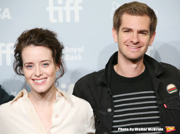 Claire Foy and Andrew Garfield  Photo