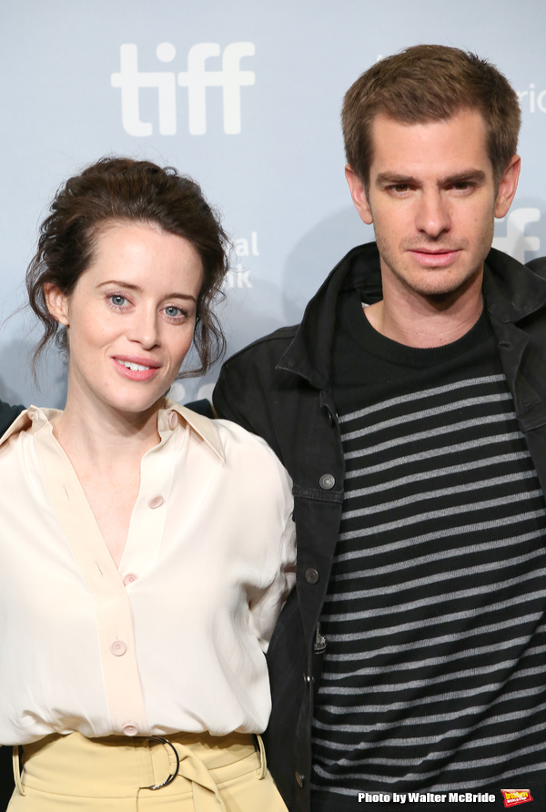 Claire Foy and Andrew Garfield  Photo