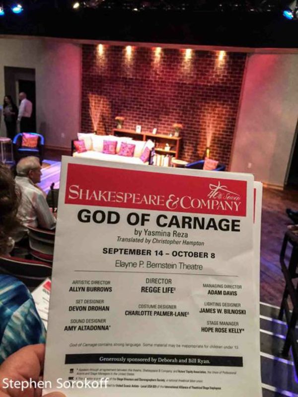 Photo Coverage: GOD OF CARNAGE Celebrates Opening Night at Shakespeare & Company Image