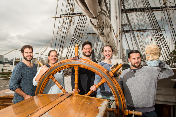 Photo Flash: Cast of IN OUR HANDS Poses Aboard The Cutty Sark 