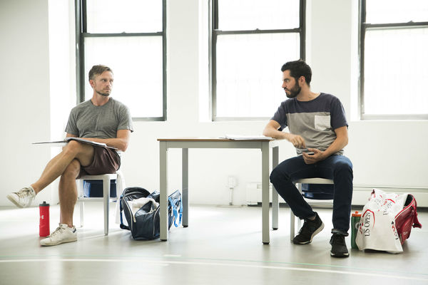 Photo Flash: In Rehearsal for Roundabout's THE LAST MATCH Off-Broadway Image