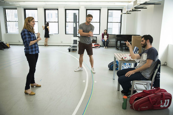 Photo Flash: In Rehearsal for Roundabout's THE LAST MATCH Off-Broadway Image