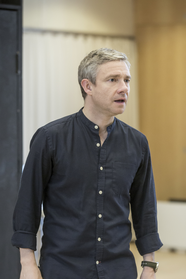 Photo Flash: In Rehearsals for LABOUR OF LOVE, Starring Martin Freeman and Tamsin Greig Image