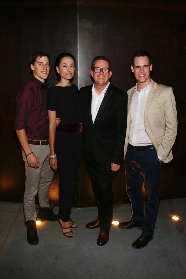 Company members Dominic North, Michela Meazza, choreographer Sir Matthew Bourne and c Photo