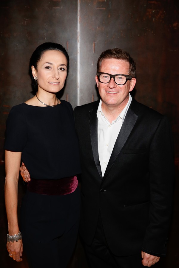 Company member Michela Meazza and choreographer Sir Matthew Bourne Photo