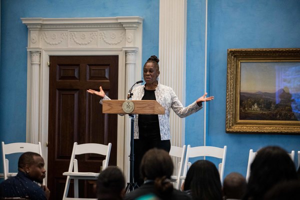 Photo Flash: First Lady Chirlane McCray Helps Launch MCC Theater Partnership to Bring the Arts to At-Risk Youth Image