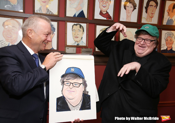 Max Klimavicius and Michael Moore  Photo