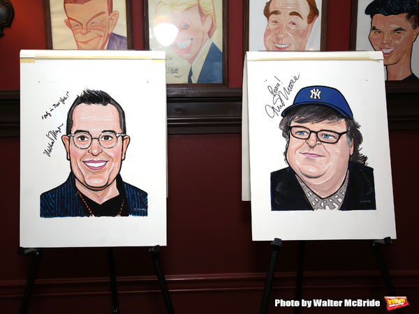 Michael Mayer and Michael Moore portraits Photo