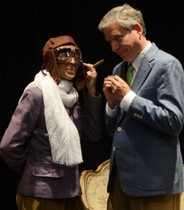 Lea Antolini as Arista and David Cantor as Chrysale in the CSC production of The Lear Photo