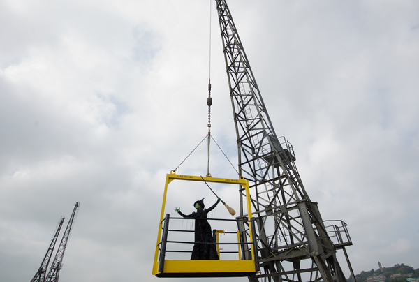 Photo Flash: WICKED's Elphaba Defies Gravity Dockside at M Shed Image