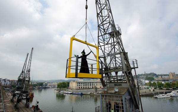 Photo Flash: WICKED's Elphaba Defies Gravity Dockside at M Shed Image