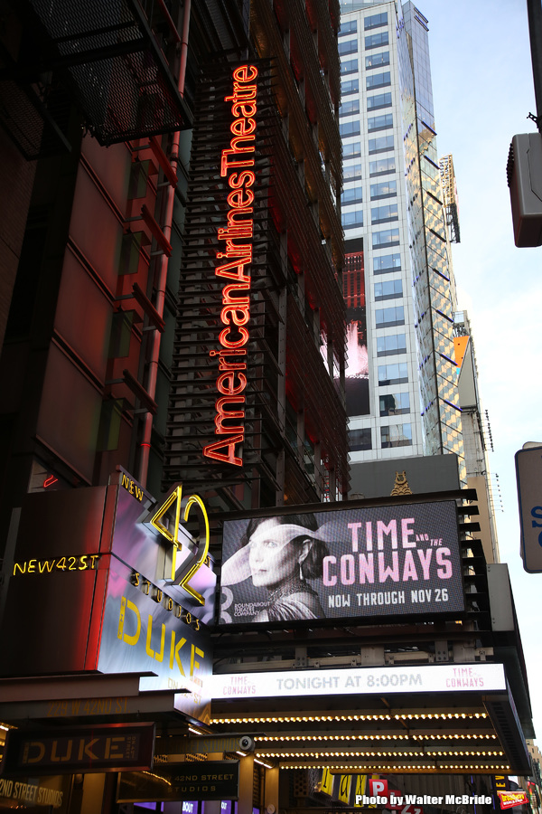 Theatre Marquee for 'Time and the Conways' starring Elizabeth McGovern Photo