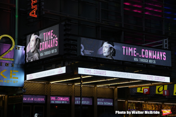 Theatre Marquee for 'Time and the Conways' starring Elizabeth McGovern Photo